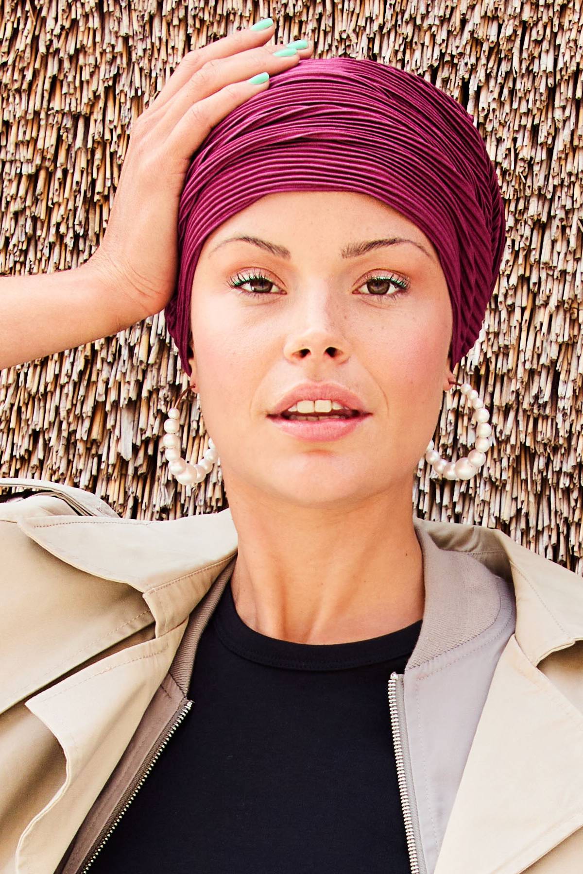 The Emmy - Turban with a Headband-cotton/polyester - fantasy 1443-0621