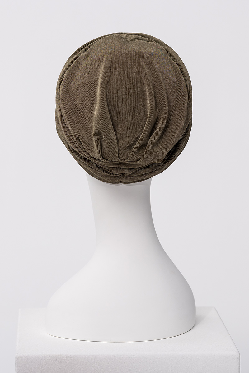 Aria - Turbante in poliestere/viscosa di bambù – Verde muschio 3050-4114