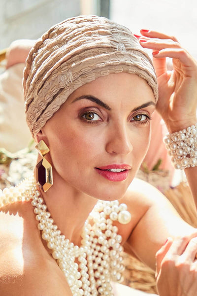 Ruby - Cuffia in viscosa/poliestere - crema 3051-4027