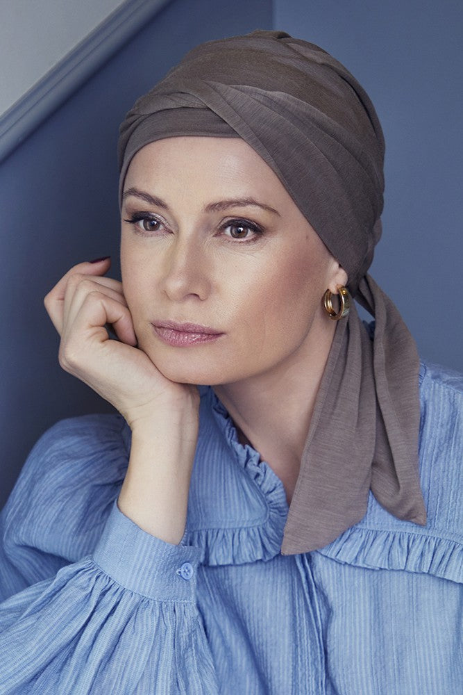 Beatriz - Turbante en Tessuto 37,5 Tecnología - Color Beige 1291-0318