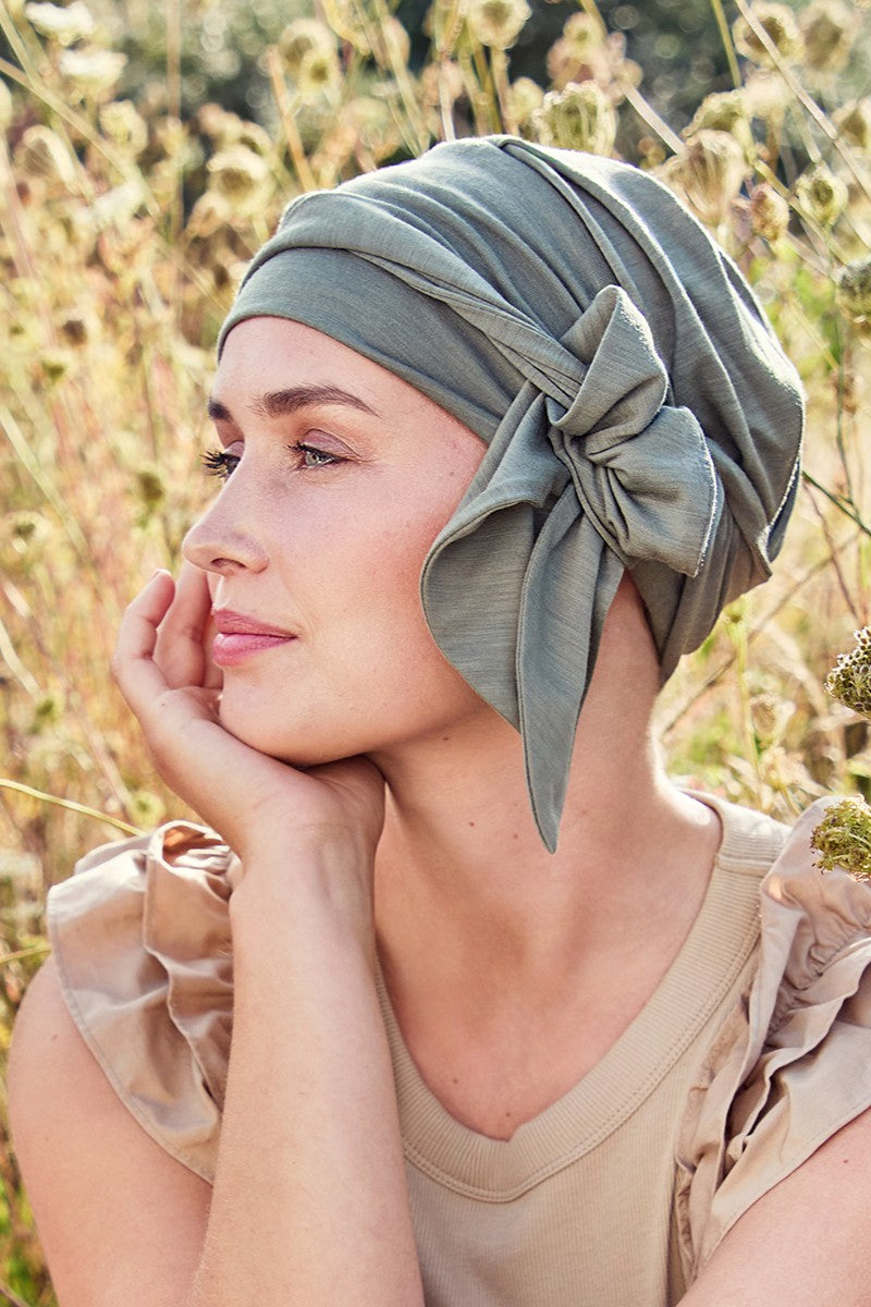 Beatrice - Turbante in Tessuto 37.5® Technology - Colore Salvia 1291-4062
