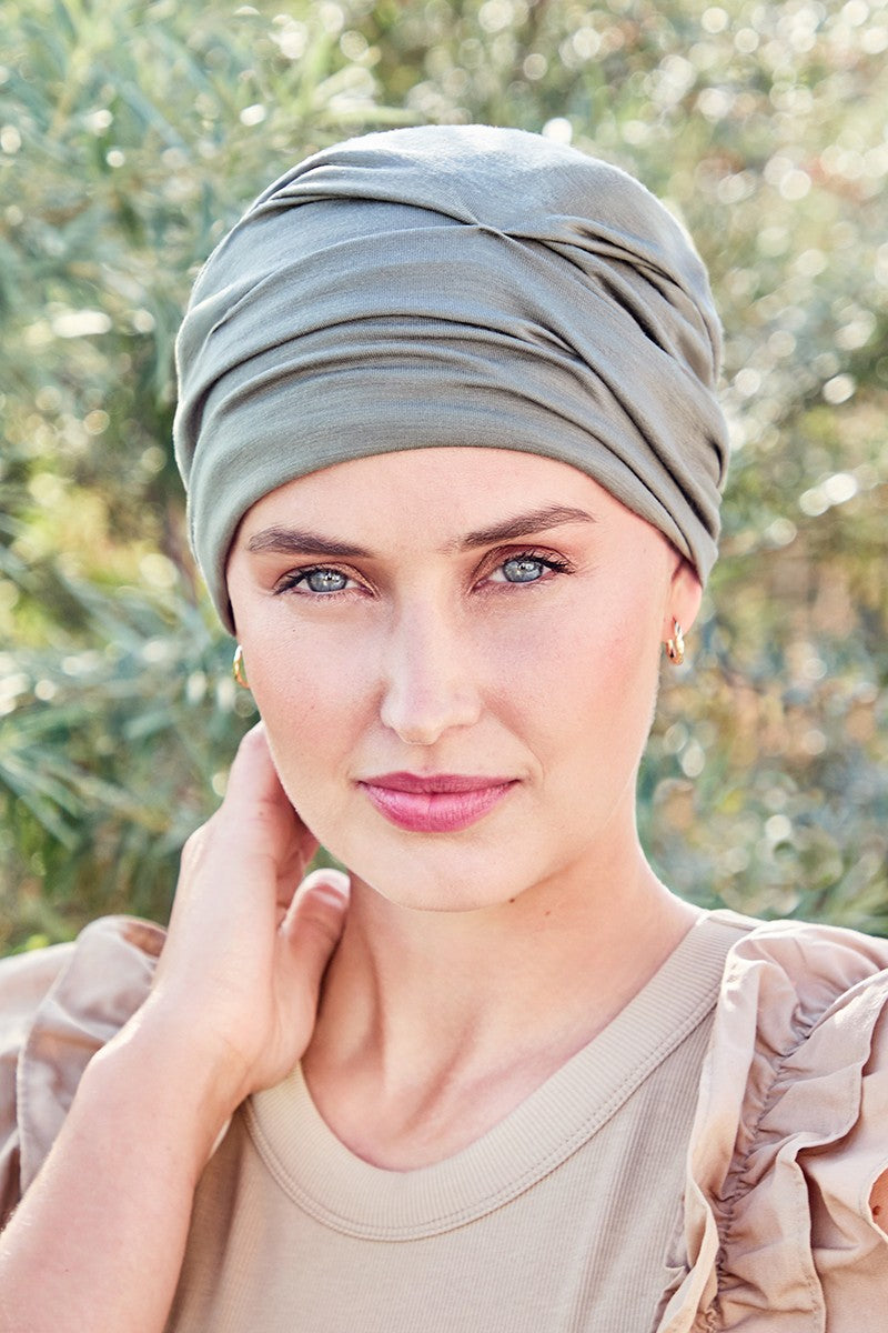 Becca - Turbante in Tessuto 37.5® Technology - salvia 1293-4062