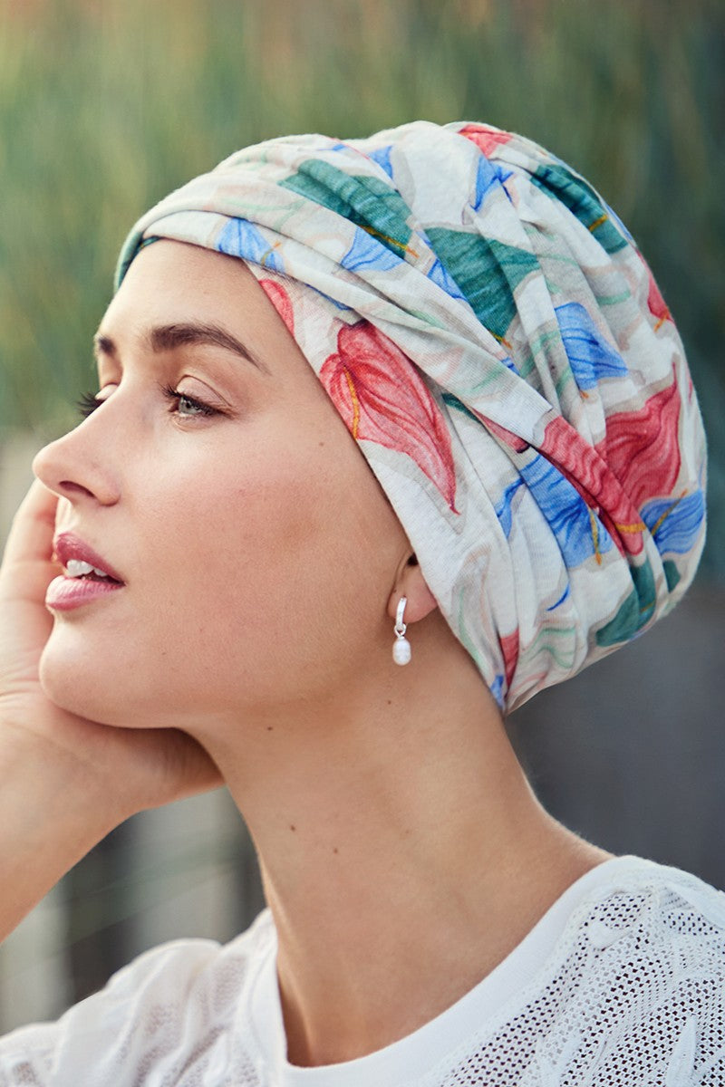 Turbante Shakti - Cuffia in lino - Fantasia - 1417-4080