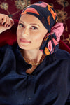 Turban Shakti - Turban in bamboo viscose - patterned 1418-0618