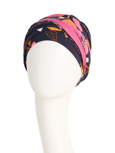 Turban Shakti - Turban in bamboo viscose - patterned 1418-0618