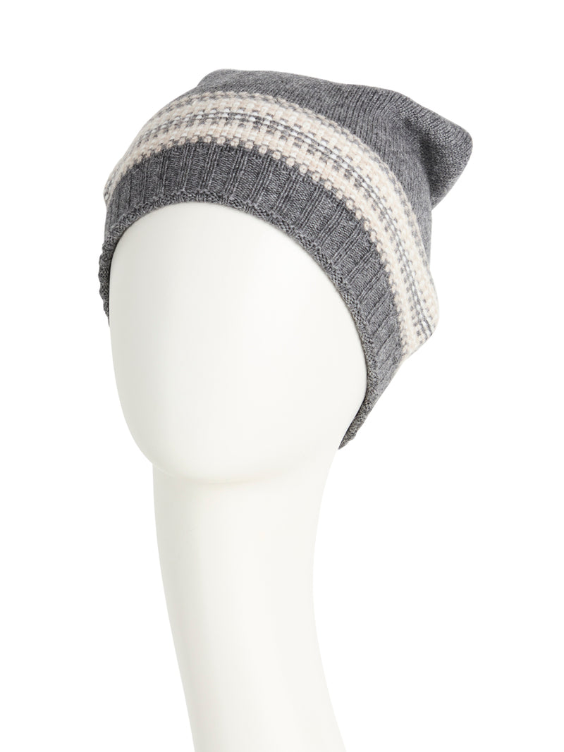 Hazel - Copricapo in lana e cashmere - grigio 1547-0906