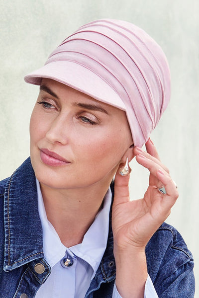 Yoga Cap - Cuffia con visiera - Rosa melangé 1582-0320