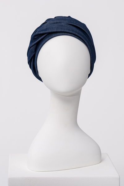 Turbante Shakti – Cuffia in bambù/tencel/poliestere - Denim 1614-4131