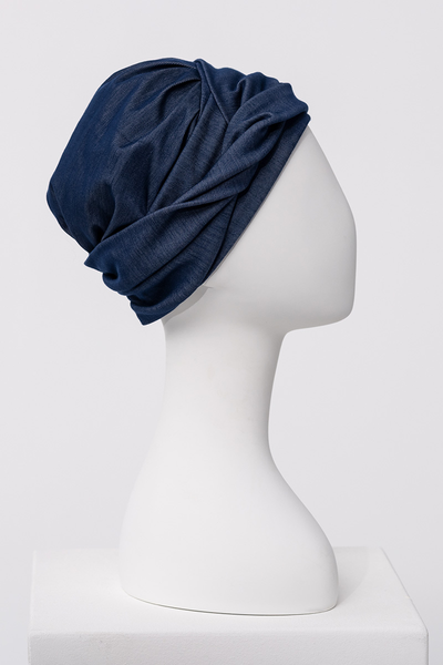 Turbante Shakti – Cuffia in bambù/tencel/poliestere - Denim 1614-4131