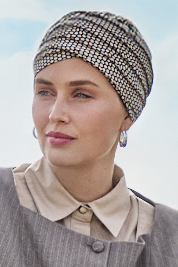 Turbante Yoga - Cuffia in Viscosa di Bambù - fantasia - 2000-4076