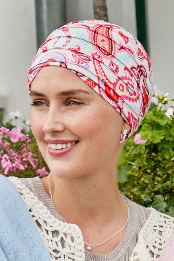 Turbante Yoga - Cuffia in Viscosa di Bambù - fantasia - 2000-4078