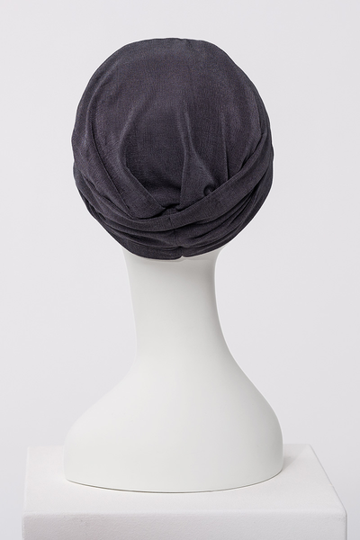 Aria - Turbante in poliestere/viscosa di bambù – Grigio/Blu 3050-4154