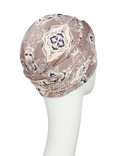 Turban Shakti - Turban in bamboo viscose - patterned 1418-0618