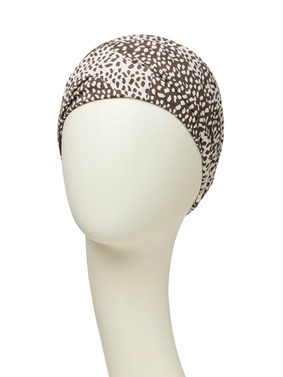 Lotus - Cap linen - Patterned poppies abstract 1245-0594