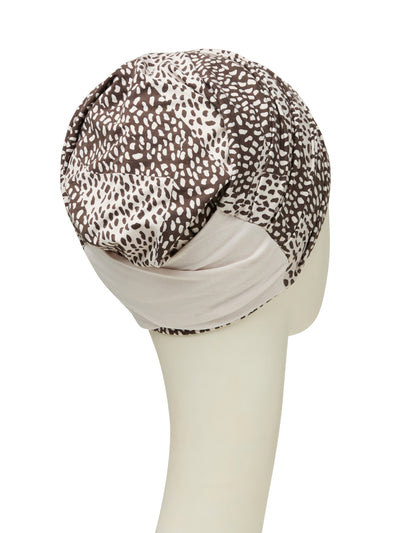 Lotus - Cap linen - Patterned poppies abstract 1245-0594