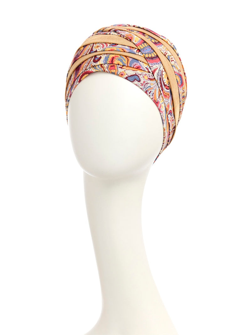 Turbante Shanti - Cuffia in Viscosa di Bambù - fantasia 1331-4046