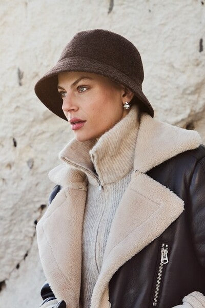 Aurelia - Cappello in lana Lambswoll - moka 1533-4082