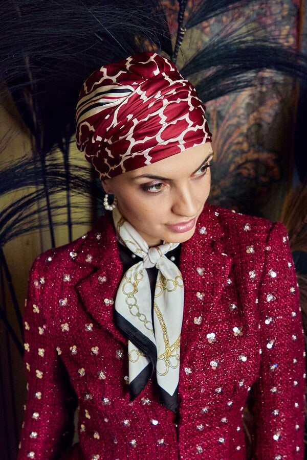 Sapphire - Turbante in poliestere/cotone/viscosa - fantasia 3026-4056