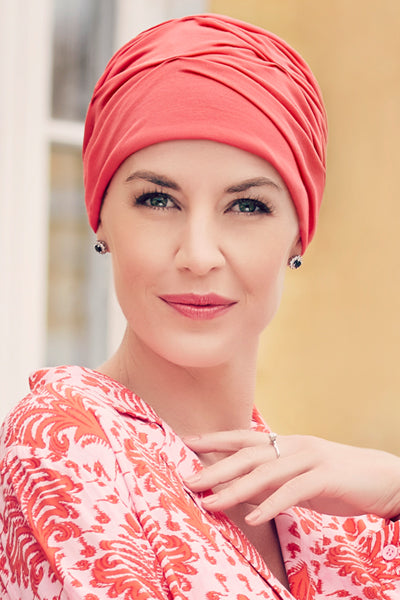 Becca - Turban Fabric With 37.5 Technology - Coral Color 1293-0244