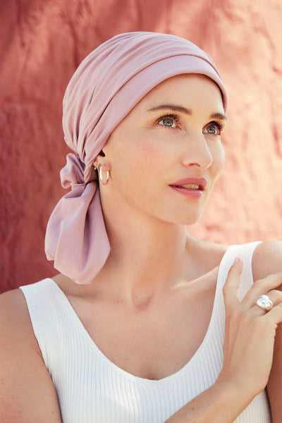 Turban Lotus - Turban in Viscose of Bamboo - patterned 1008-0618