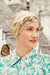 Turbante Beatrice - Cuffia in lino con nastri corti - 1460-0847