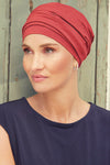 Turbante Nomi - Cuffia in cotone Supima - corallo 1490-0725