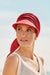 Briana - Cappello con nastri in cotone - rosso 1516-0725