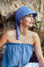 Hermoso Sombrero en la Tela Con un 37,5% de la Tecnología de Color Azul 1328-0383