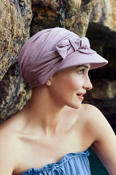 Briana - Cappello con nastri in cotone - rosa 1516-0845