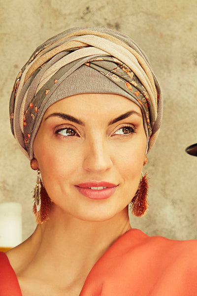 Scarlett - Turbante con fascia rimovibile - 3032-0864